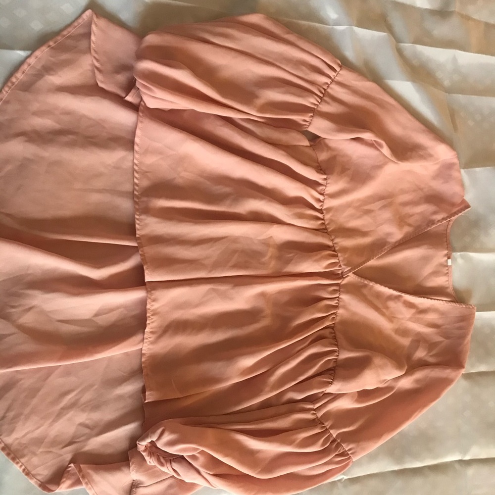High-low hem peasant blouse
